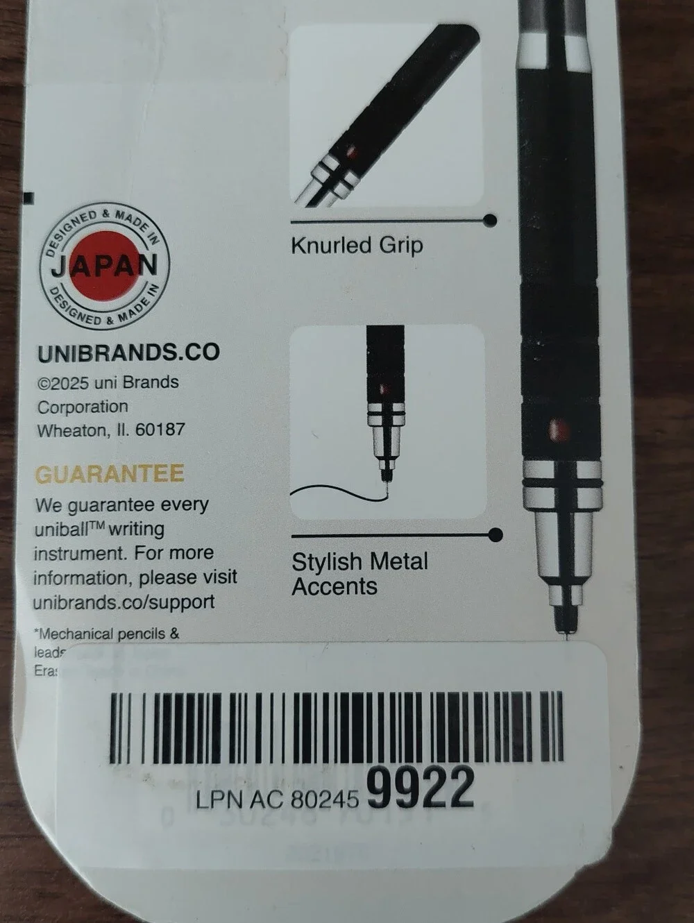 Uniball Kuru Toga Elite Mechanical Pencil With Eraser And Lead Refill